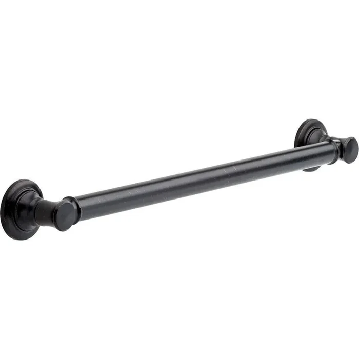 Traditional 24 in. x 1-1/4 in. Concealed Screw ADA Compliant Bathroom Shower Grab Bar in Venetian Bronze
