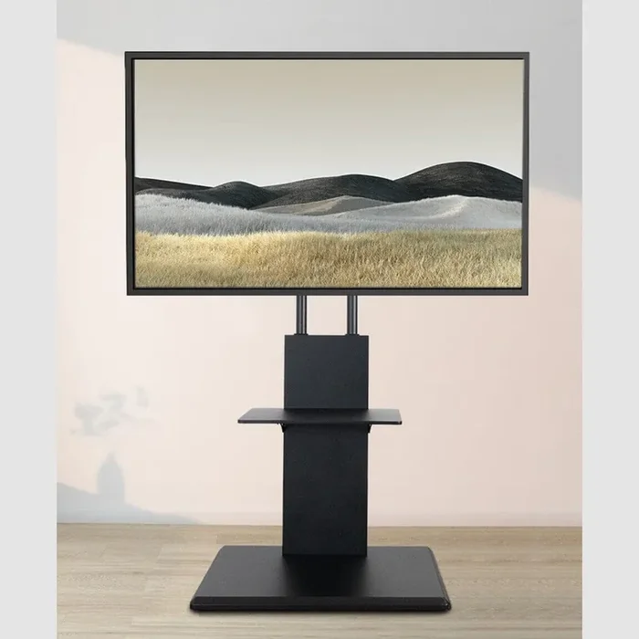 TTAP FS2-BLK TV Stand with Height Adjustable Swivel Bracket for up to 65″ TVs