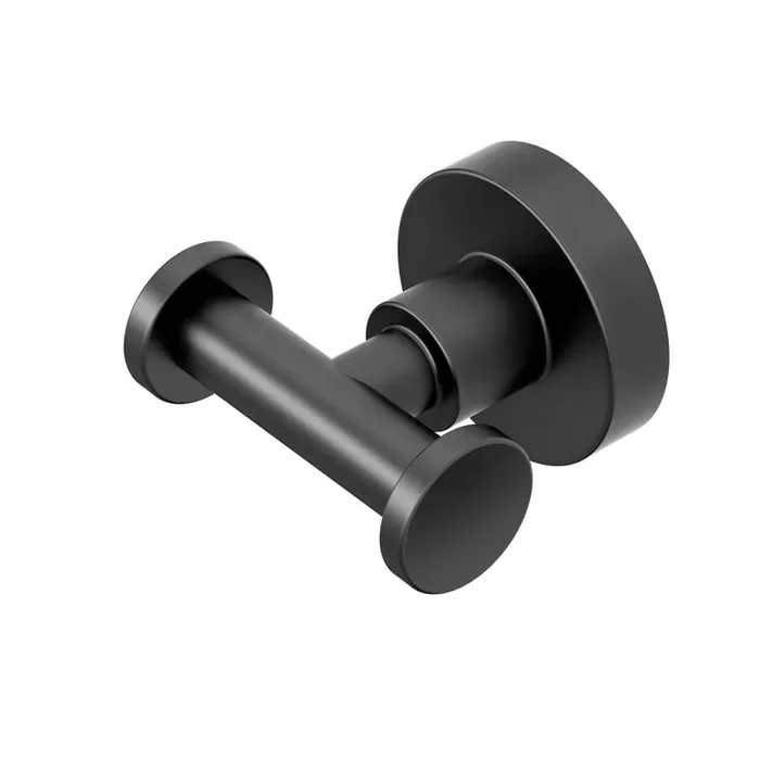 Venue Double Robe Hook in Matte Black