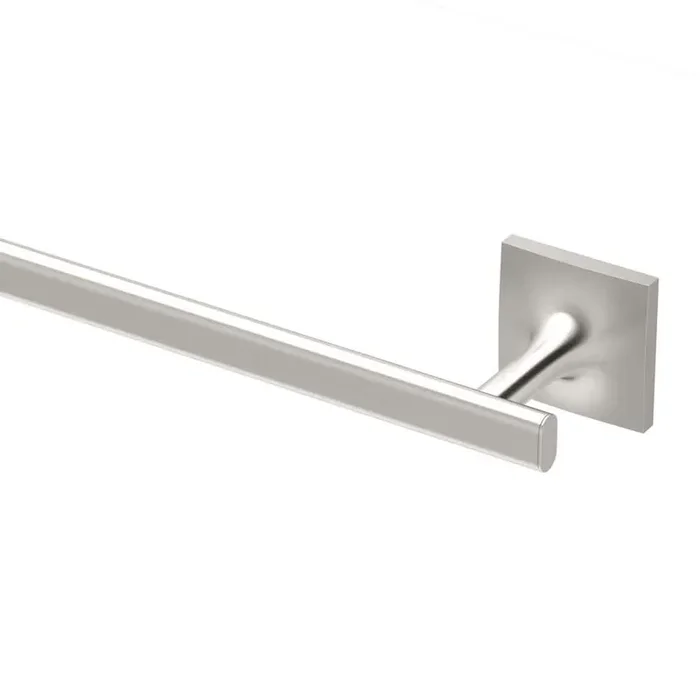 Waterline 24 in. Wall Mounted Towel Bar in Satin Nickel