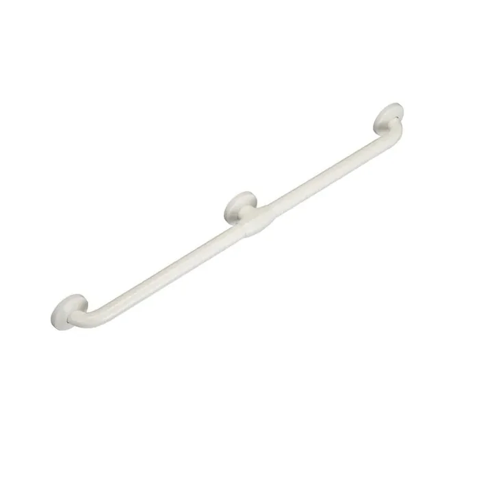 White Bariatric 18 ” Antimicrobial Vinyl Coated Grab Bar