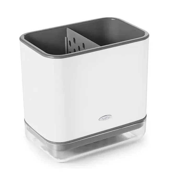 White Stainless Steel Sinkware Caddy with Good Grips